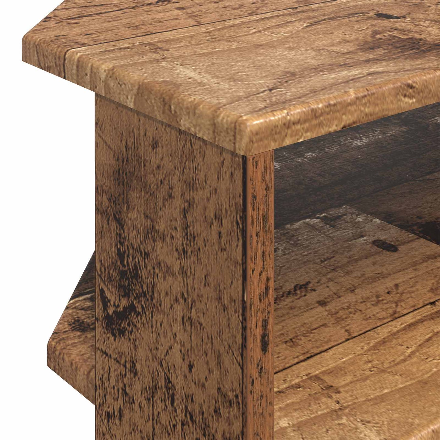 MobileTVAngolare 102x40,5x45cm Legno vecchio