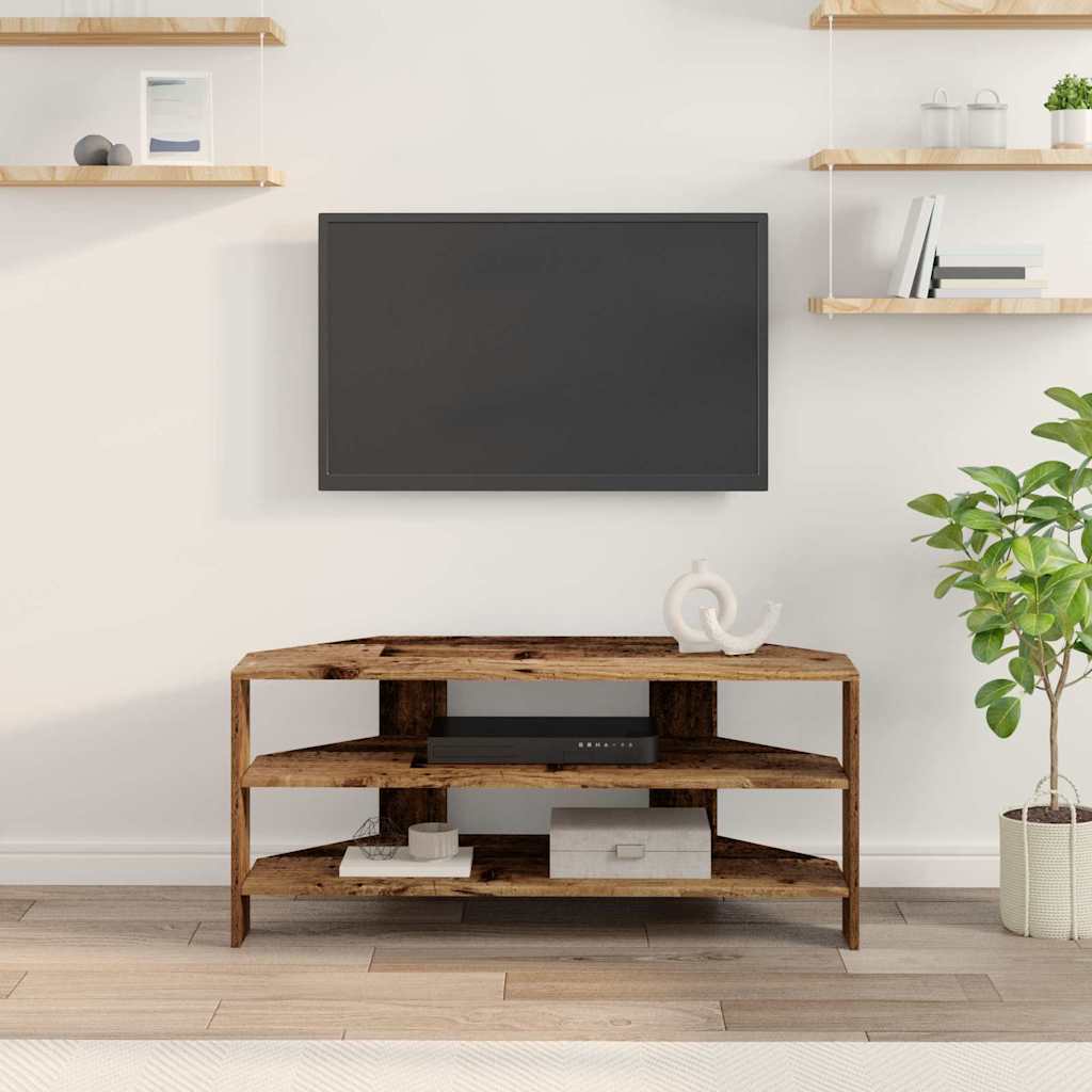 MobileTVAngolare Legno vecchio 102x40,5x45cm Legno multistrato | homemem39