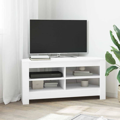 MobileTVAngolare Bianco 102 x 40,5 x 45 cm Legno multistrato