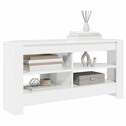 MobileTVAngolare Bianco ad Alto Lucido 102 x 40,5 x 45 cm
