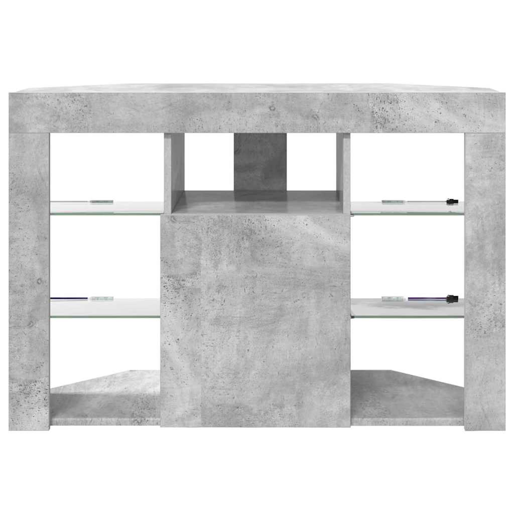 Mobile TV LED Angolare 100x40x68cm Grigio cemento | homemem39