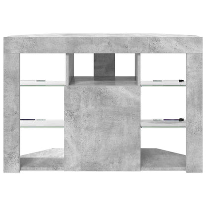 Mobile TV LED Angolare 100x40x68cm Grigio cemento | homemem39