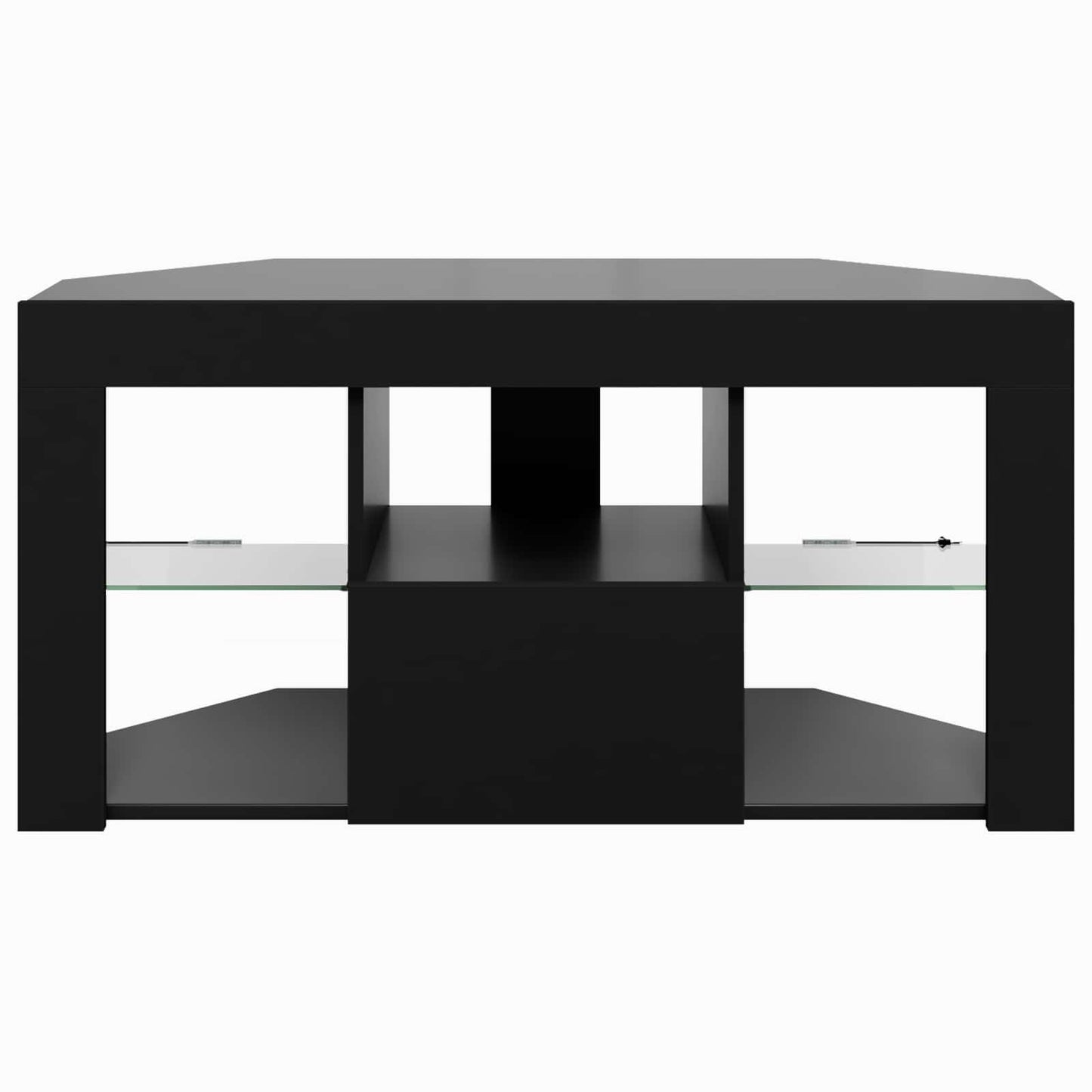 Mobile TV LED Angolare 100 x 40 x 50 cm Nero | homemem39