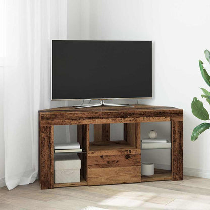 Mobile TV LED Angolare 100 x 40 x 50 cm Legno vecchio | homemem39