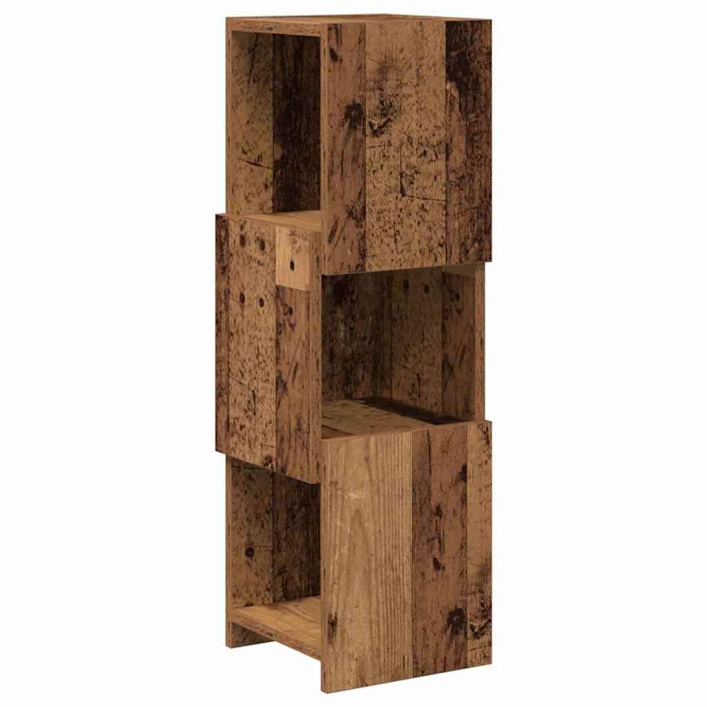 Mobile angolare 25,5x25x80cm Legno ingegnerizzato Legno vecchio | homemem39