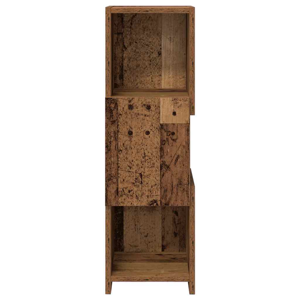 Mobile angolare 25,5x25x80cm Legno ingegnerizzato Legno vecchio | homemem39
