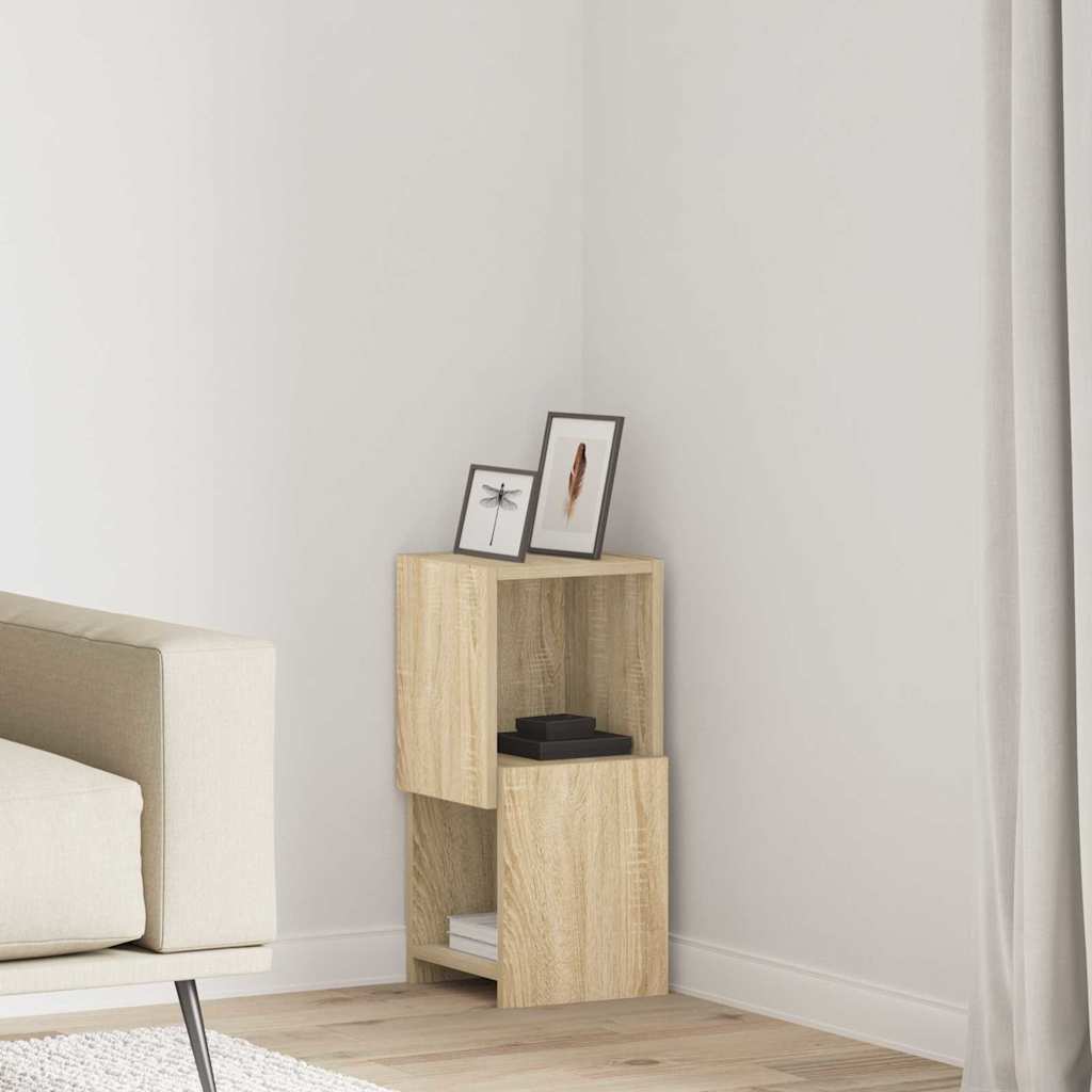 Mobile angolare 25,5x25x55cm Legno ingegnerizzato Rovere Sonoma - homemem39