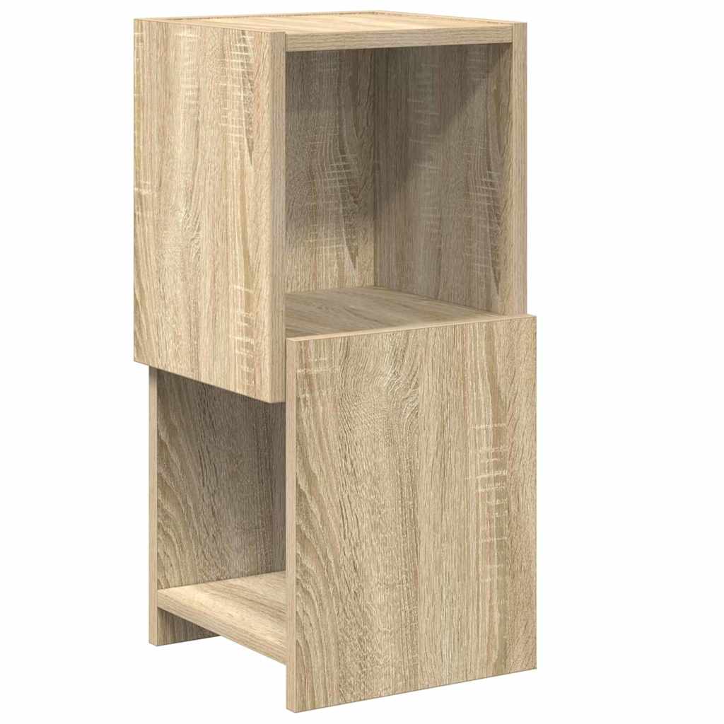 Mobile angolare 25,5x25x55cm Legno ingegnerizzato Rovere Sonoma - homemem39