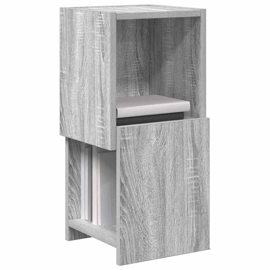Mobile angolare 25,5x25x55cm Legno ingegnerizzato Grigio Sonoma - homemem39