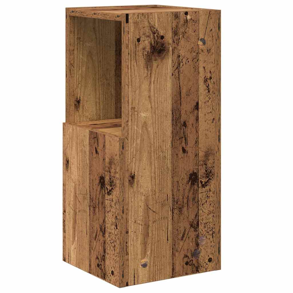 Mobile angolare 25,5x25x55cm Legno ingegnerizzato Legno vecchio | homemem39