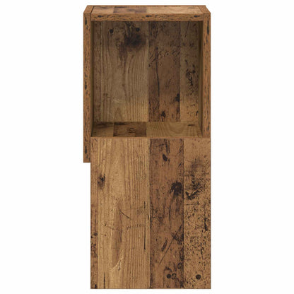 Mobile angolare 25,5x25x55cm Legno ingegnerizzato Legno vecchio | homemem39