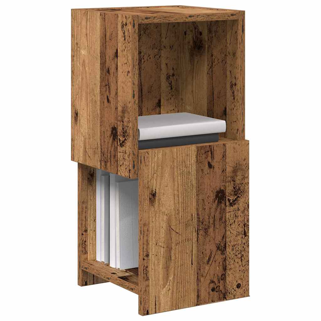 Mobile angolare 25,5x25x55cm Legno ingegnerizzato Legno vecchio | homemem39
