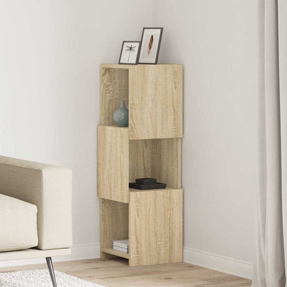 Mobile angolare 30,5x30x95cm Legno ingegnerizzato Rovere Sonoma - homemem39