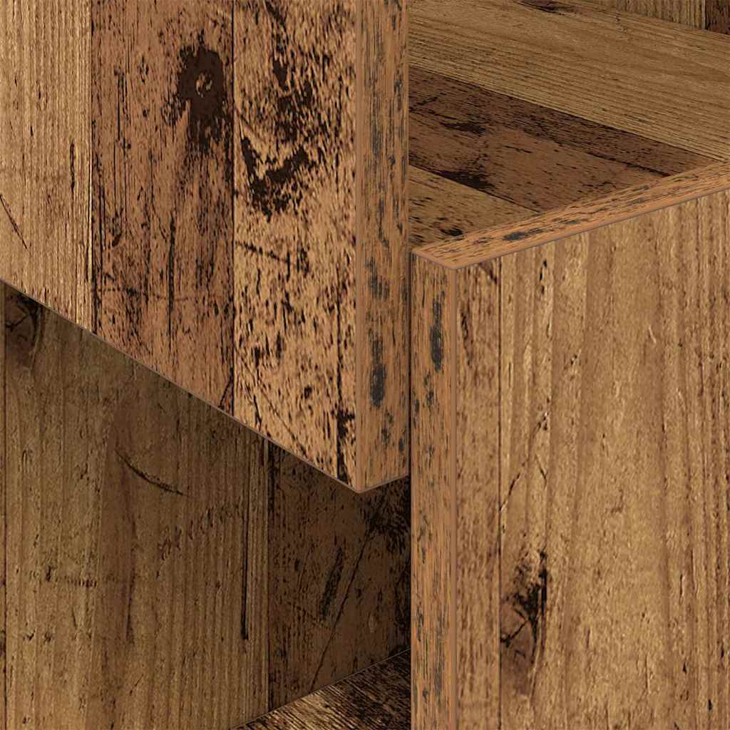 Mobile angolare 30,5x30x95cm Legno ingegnerizzato Legno vecchio | homemem39