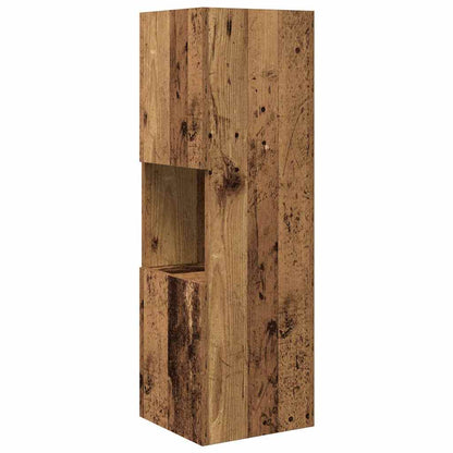 Mobile angolare 30,5x30x95cm Legno ingegnerizzato Legno vecchio | homemem39