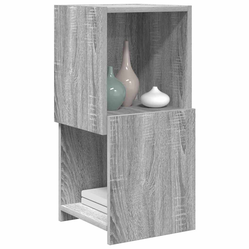 Mobile angolare 30,5x30x65cm Legno ingegnerizzato Grigio Sonoma - homemem39