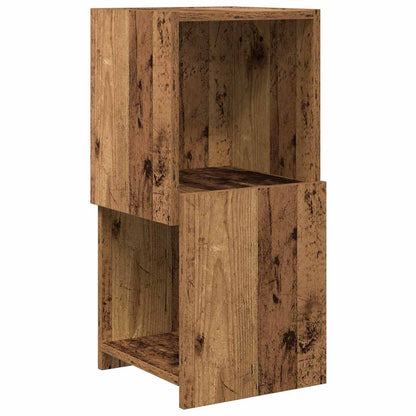 Mobile angolare 30,5x30x65cm Legno ingegnerizzato Legno vecchio | homemem39