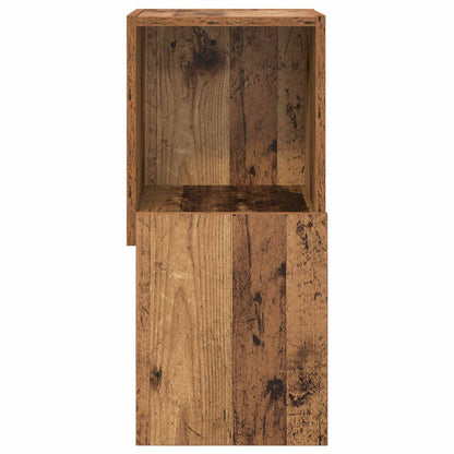 Mobile angolare 30,5x30x65cm Legno ingegnerizzato Legno vecchio | homemem39