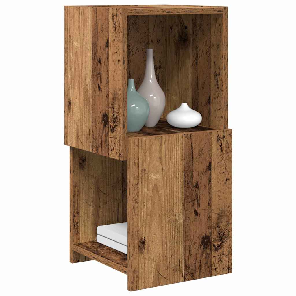 Mobile angolare 30,5x30x65cm Legno ingegnerizzato Legno vecchio | homemem39