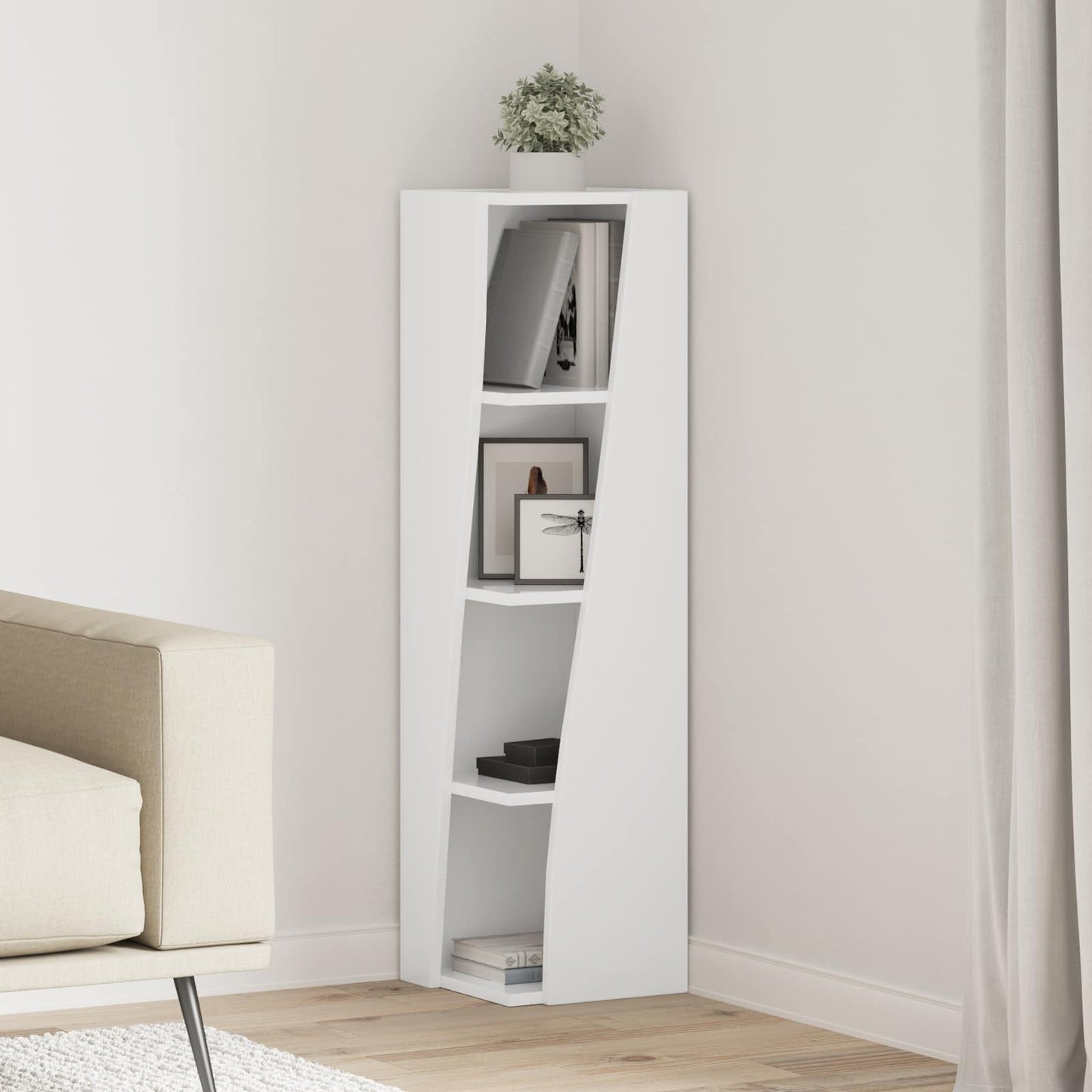 Mobile angolare 27,5x27x102cm Legno ingegnerizzato