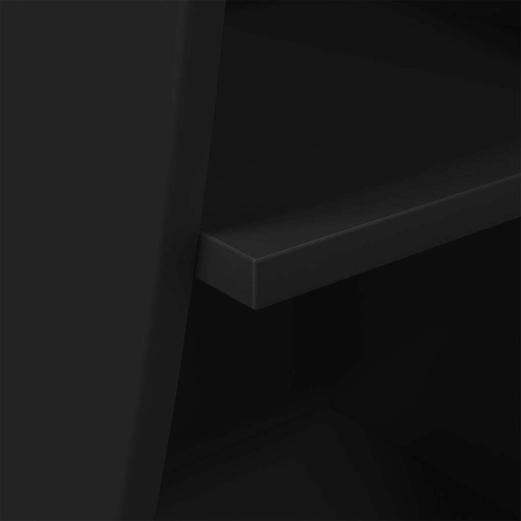 Mobile angolare Nero 32x32x102cm Legno multistrato | homemem39