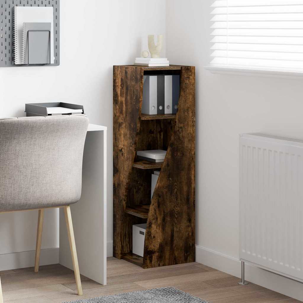 Mobile angolare Rovere fumé 32x32x102cm Legno multistrato | homemem39