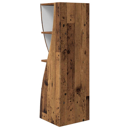 Mobile angolare 32x32x102cm Legno ingegnerizzato Legno vecchio