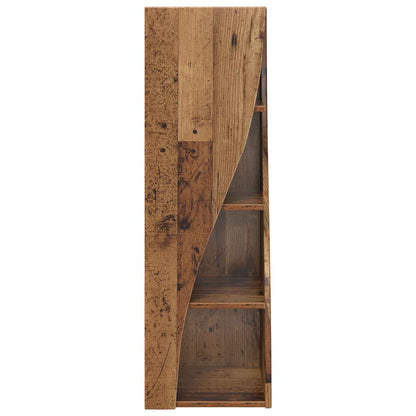 Mobile angolare 32x32x102cm Legno ingegnerizzato Legno vecchio