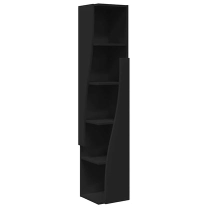 Mobile angolare Nero 27,5x27x140cm Legno multistrato | homemem39