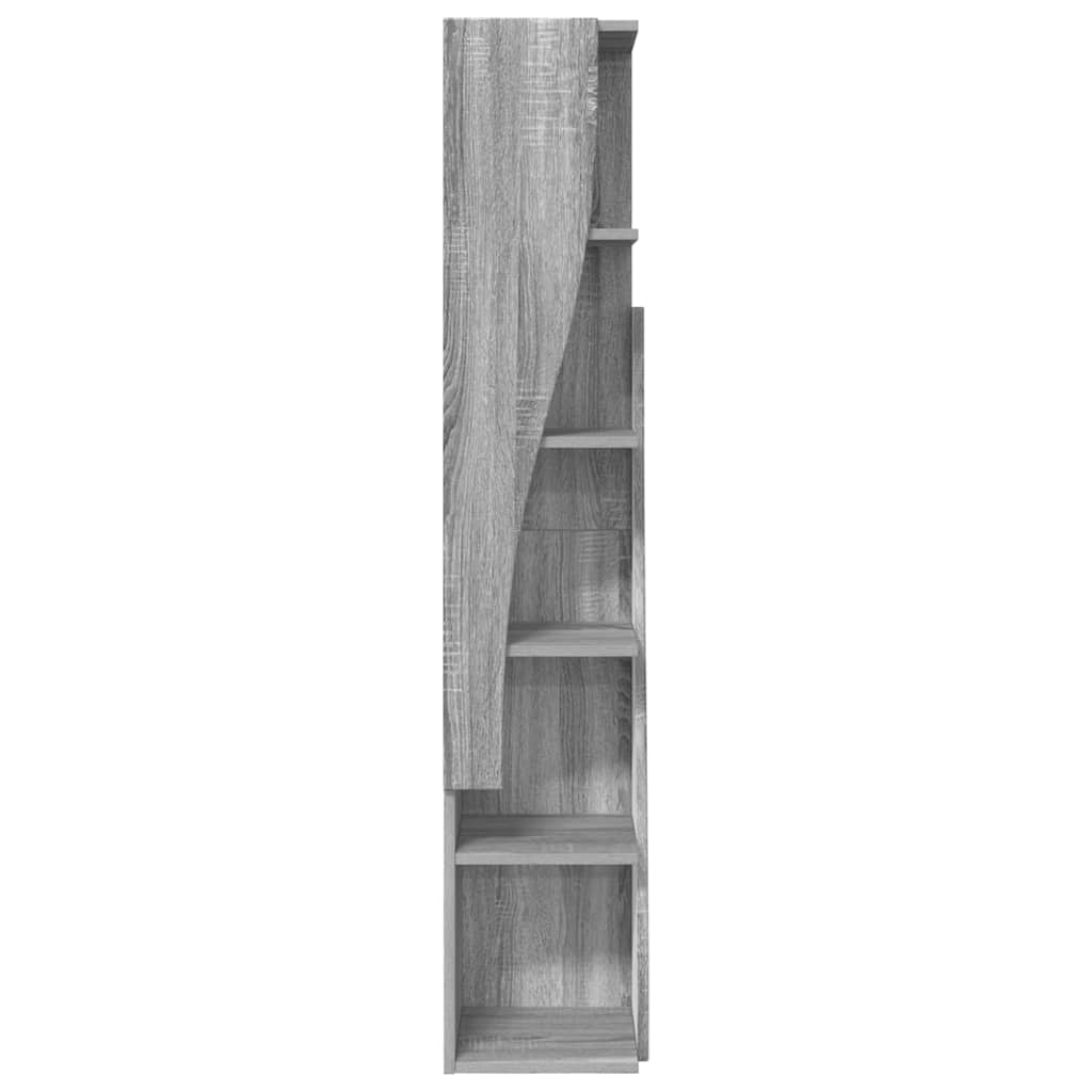 Mobile angolare Grigio Sonoma 27,5x27x140cm Legno multistrato | homemem39
