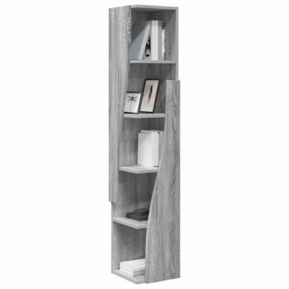 Mobile angolare Grigio Sonoma 27,5x27x140cm Legno multistrato | homemem39