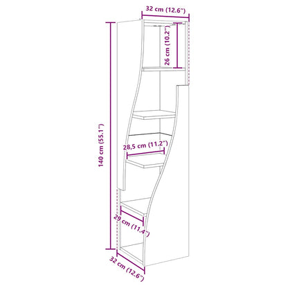 Mobile angolare 32x32x140cm Legno multistrato | homemem39