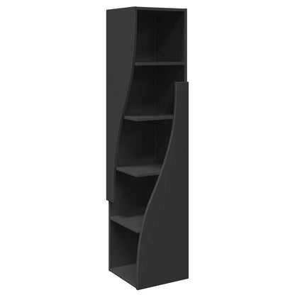 Mobile angolare 32x32x140cm Legno ingegnerizzato Nero