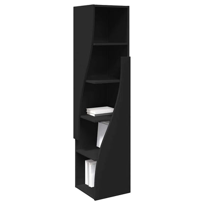 Mobile angolare Nero 32x32x140cm Legno multistrato | homemem39