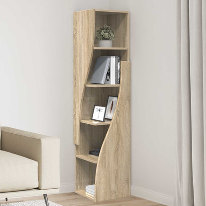 Mobile angolare 32x32x140cm Legno ingegnerizzato Rovere Sonoma