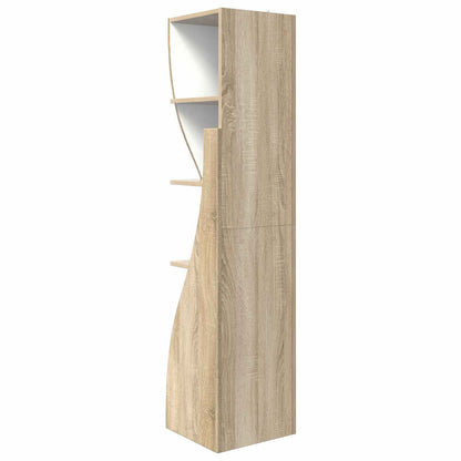 Mobile angolare 32x32x140cm Legno ingegnerizzato Rovere Sonoma | homemem39