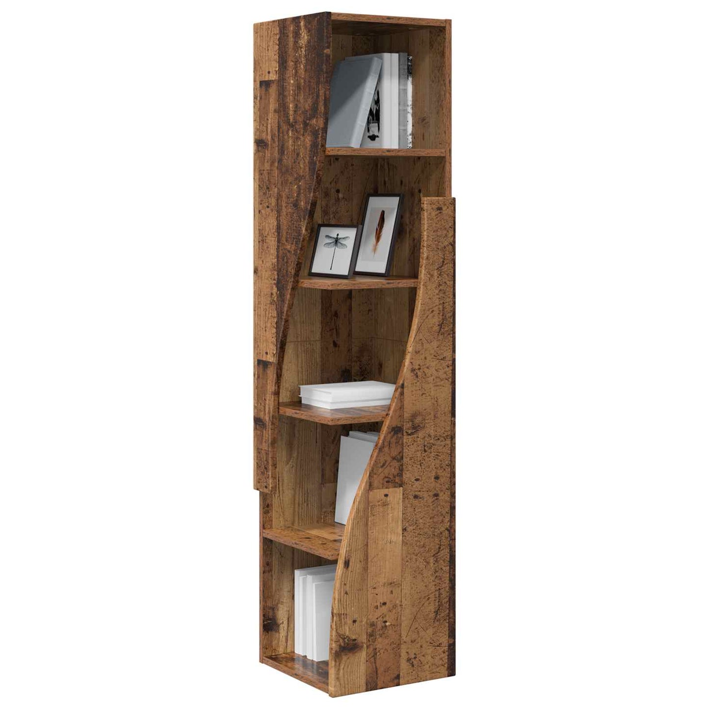 Mobile angolare 32x32x140cm Legno ingegnerizzato Legno vecchio