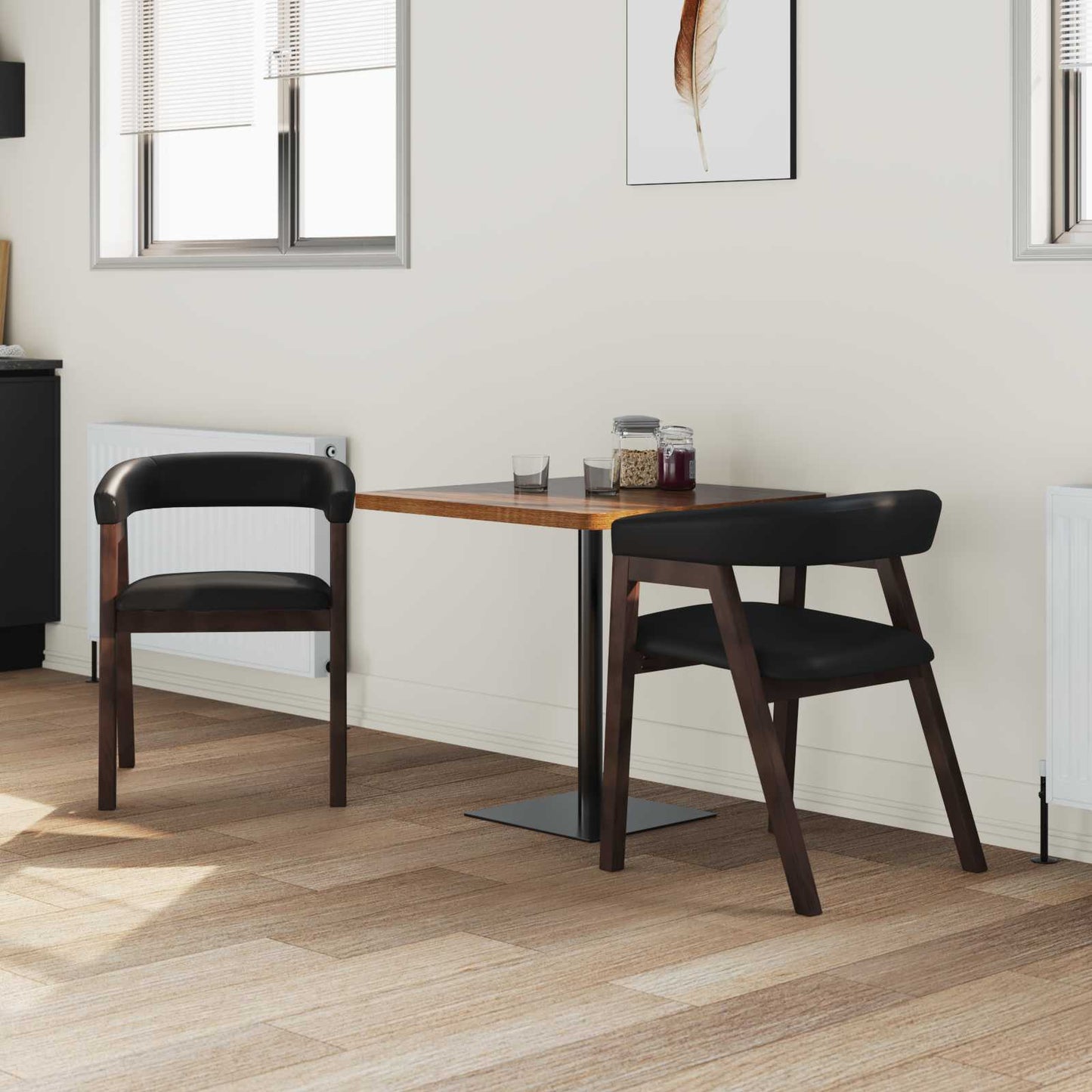 Sedie da pranzo 2 pcs Marrone Chiaro 54 x 57 x 73 cm