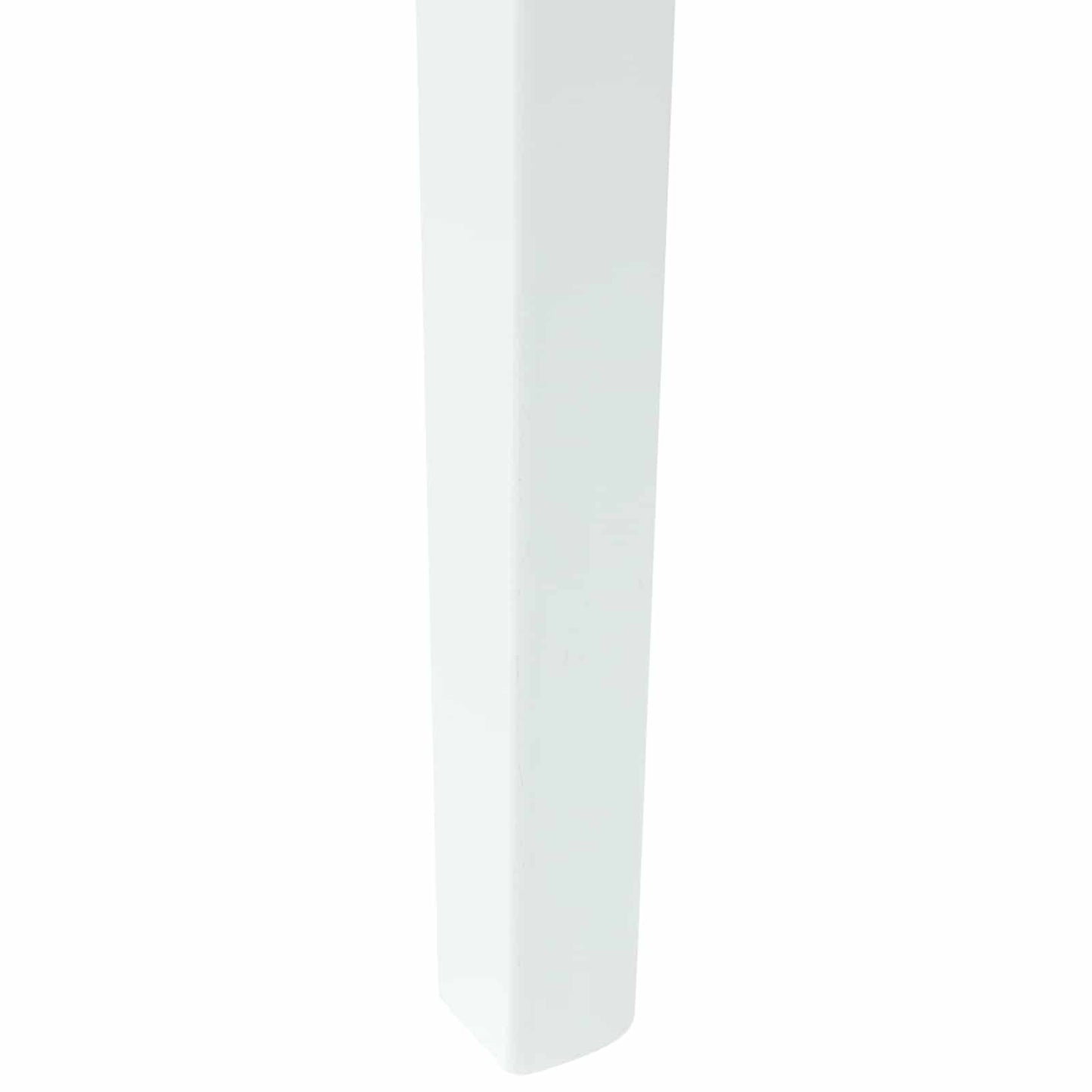 Sedie da pranzo 2 pz Legno di gomma solido Bianco