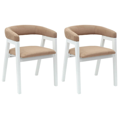 Sedie da pranzo 2 pcs Bianco 54 x 57 x 73 cm
