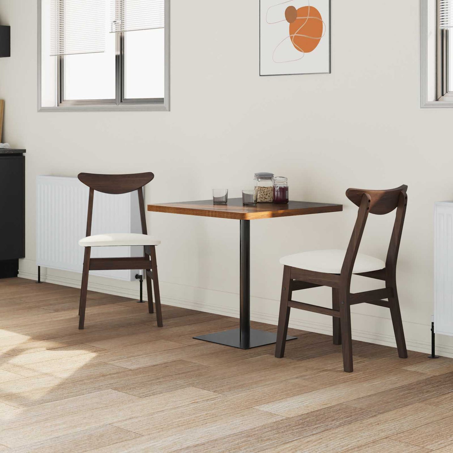 Sedie da pranzo 2 pcs Marrone Chiaro 42 x 47.5 x 81 cm