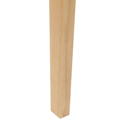 Sedie da pranzo 2 pz Legno di gomma solido Naturale