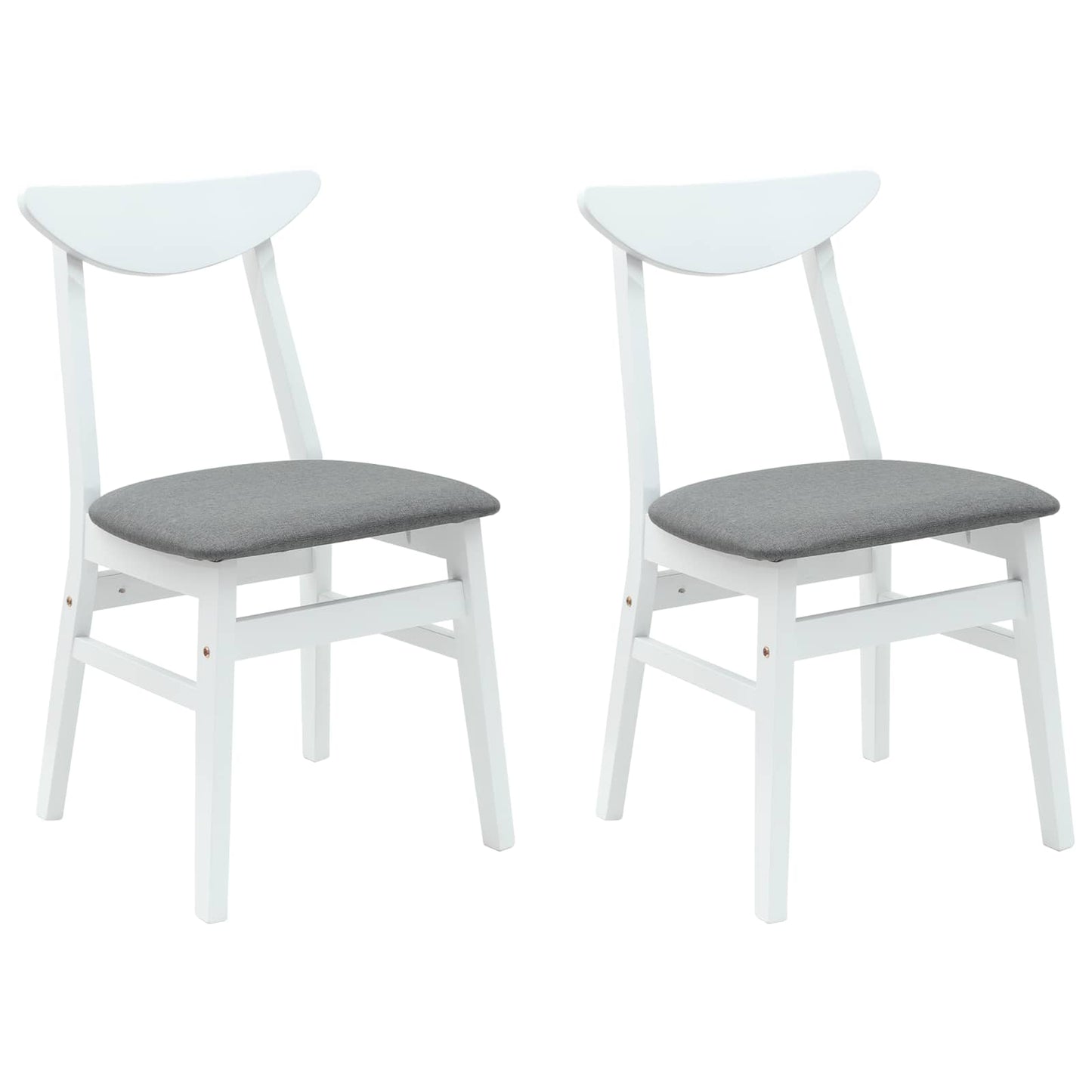 Sedie da pranzo 2 pcs Bianco 42 x 47.5 x 81 cm