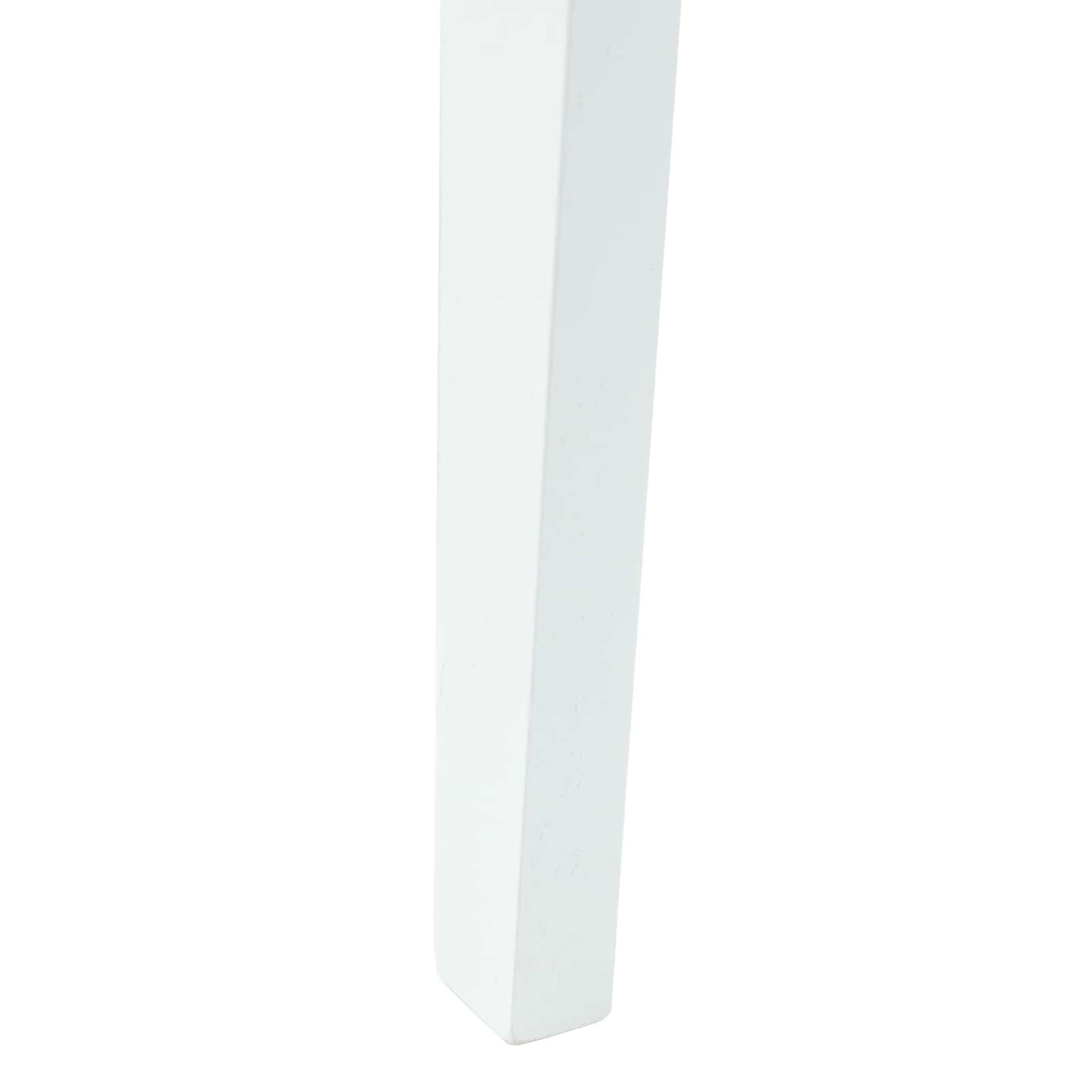 Sedie da pranzo 2 pz Legno di gomma solido Bianco