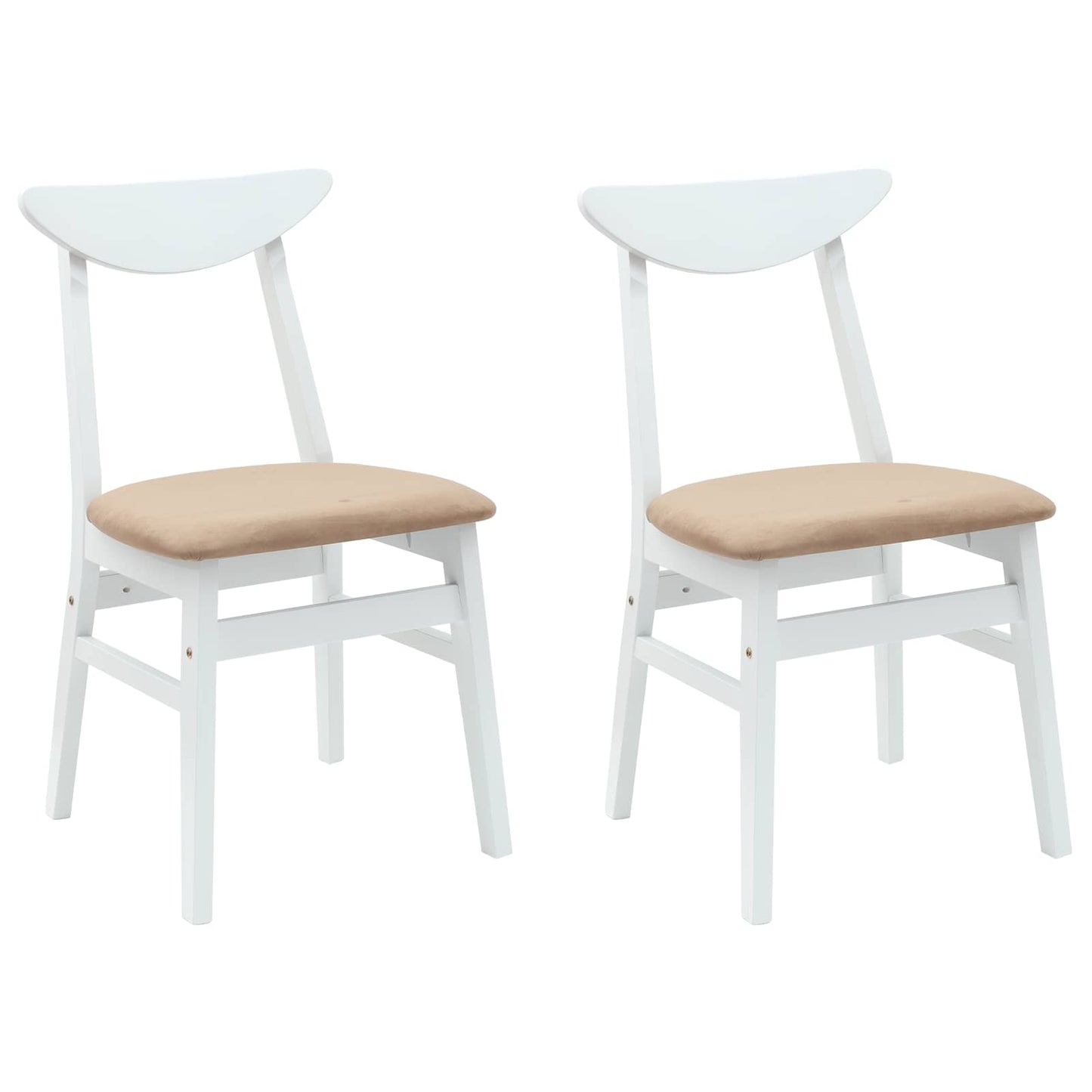Sedie da pranzo 2 pcs Bianco 42 x 47.5 x 81 cm