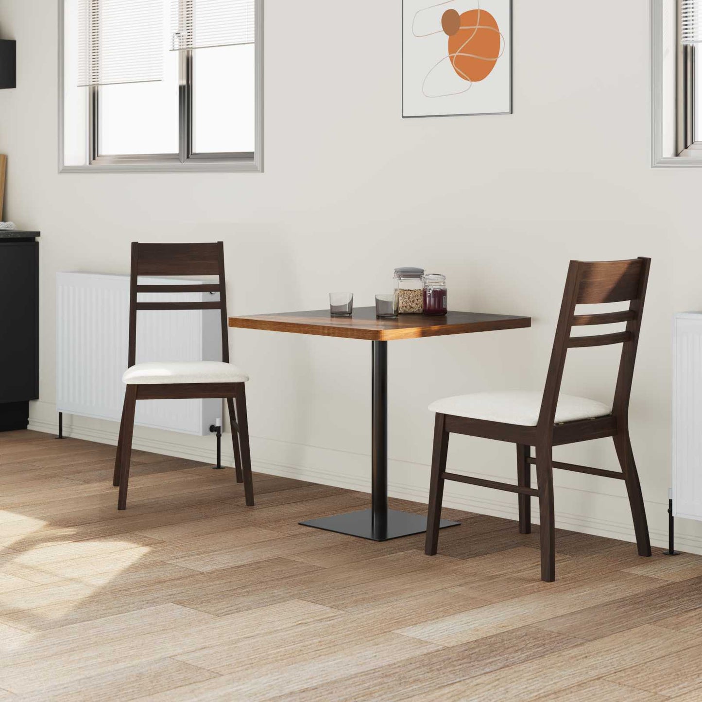 Sedie da pranzo 2 pcs Marrone Chiaro 43 x 54 x 89 cm