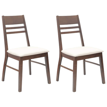 Sedie da pranzo 2 pcs Marrone Chiaro 43 x 54 x 89 cm