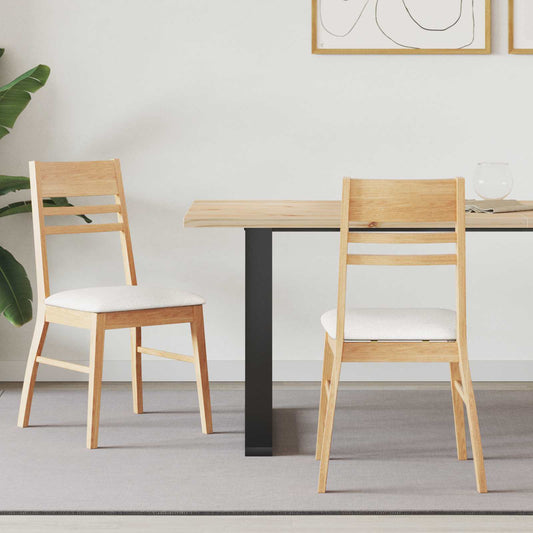Sedie da pranzo 2 pcs Naturale 43 x 54 x 89 cm | homemem39