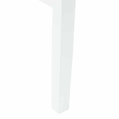 Sedie da pranzo 2 pz Legno di gomma solido Bianco