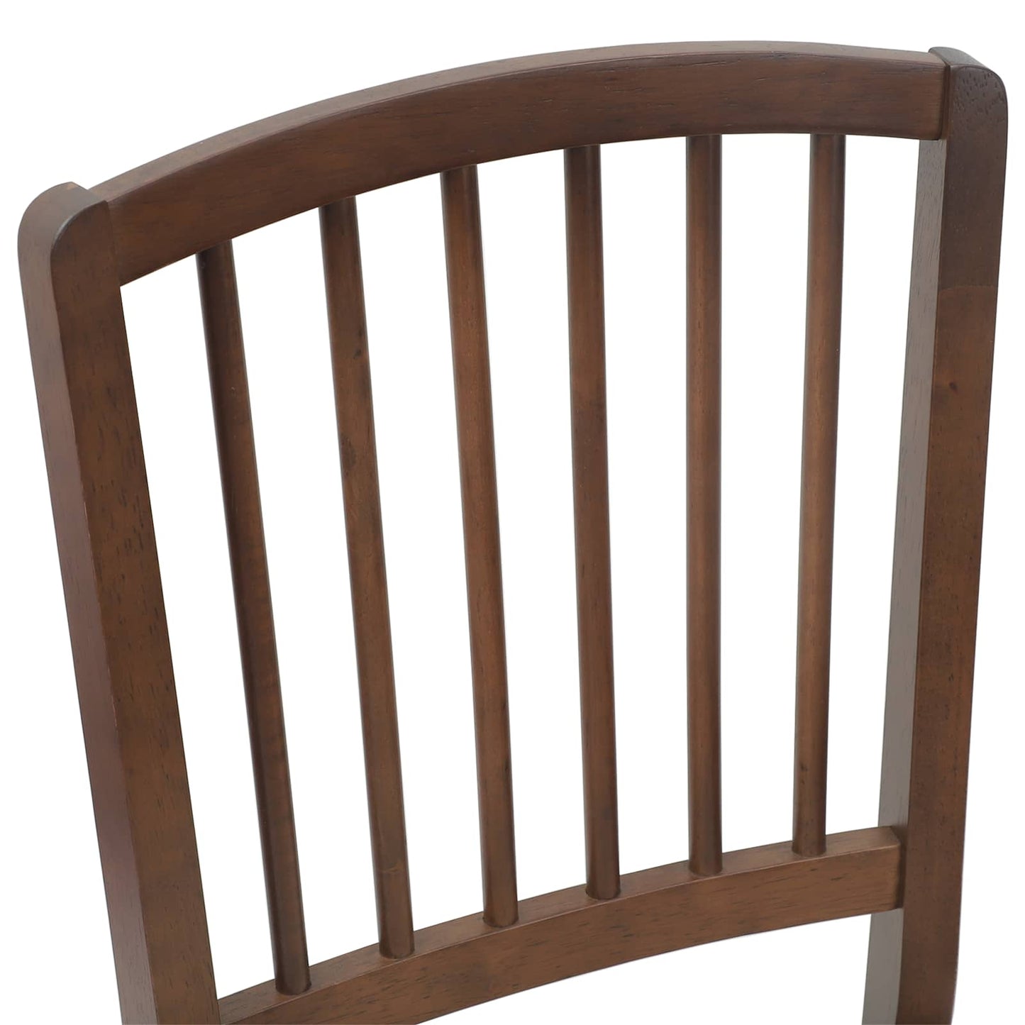Sedie da pranzo 2 pz Legno di gomma solido Marrone Chiaro